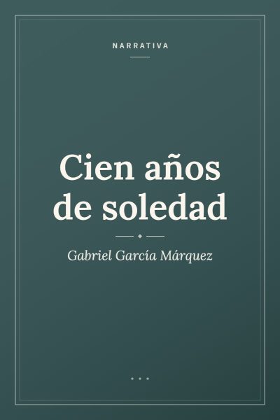 Ficha ilustrada de «Cien años de soledad», de Gabriel García Márquez