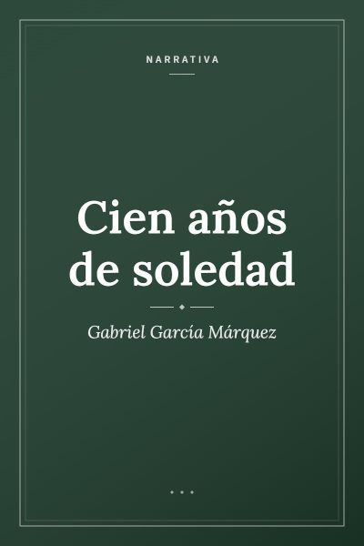 Ficha ilustrada de «Cien años de soledad», de Gabriel García Márquez